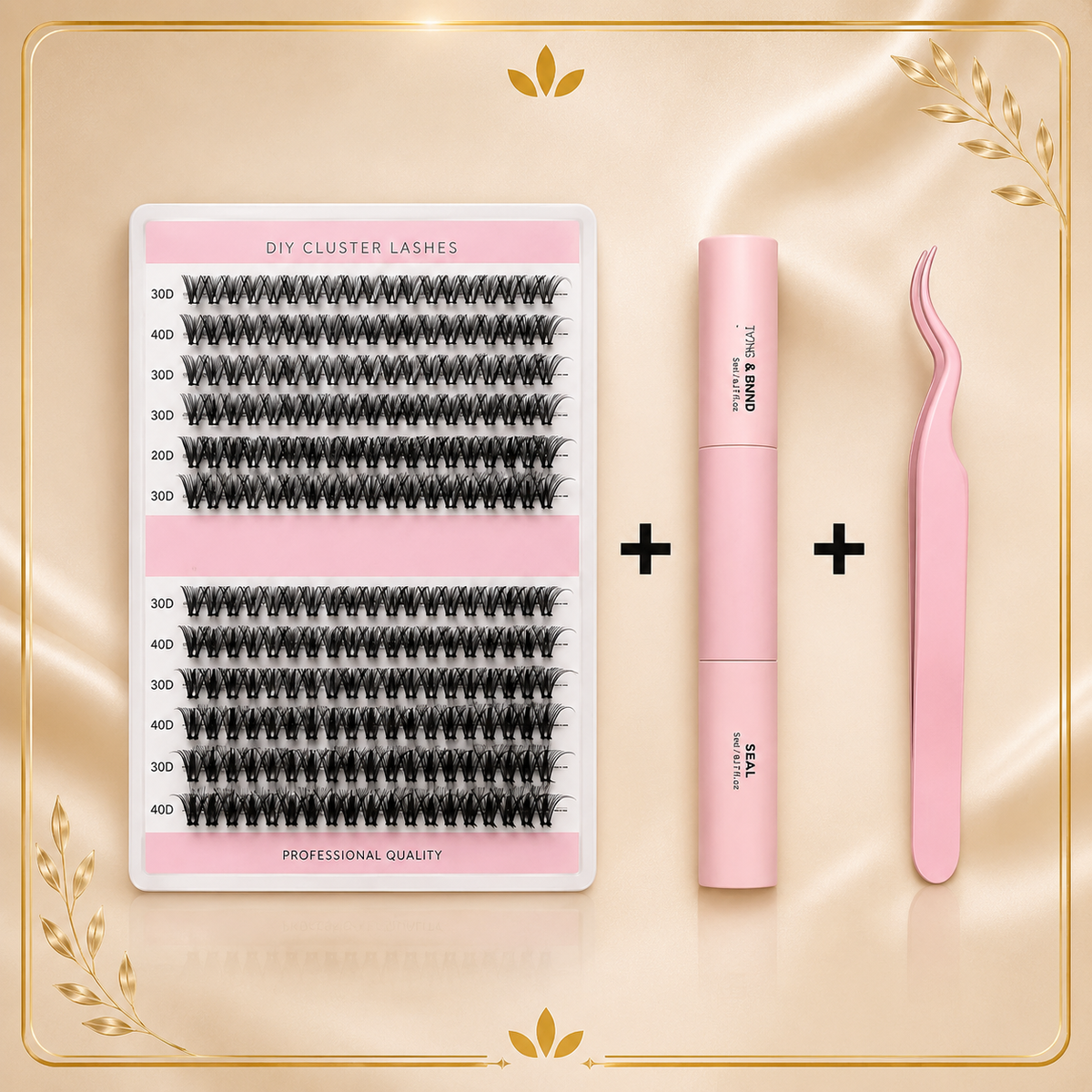 30D Faux Mink Cluster Lash Kit – C Curl (8–12mm)