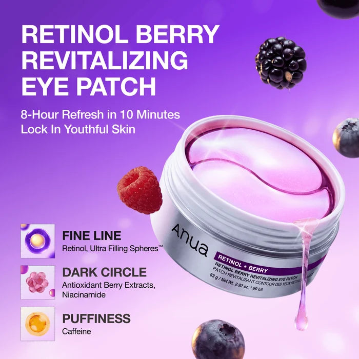 Anua - Retinol Berry Revitalizing Eye Patch