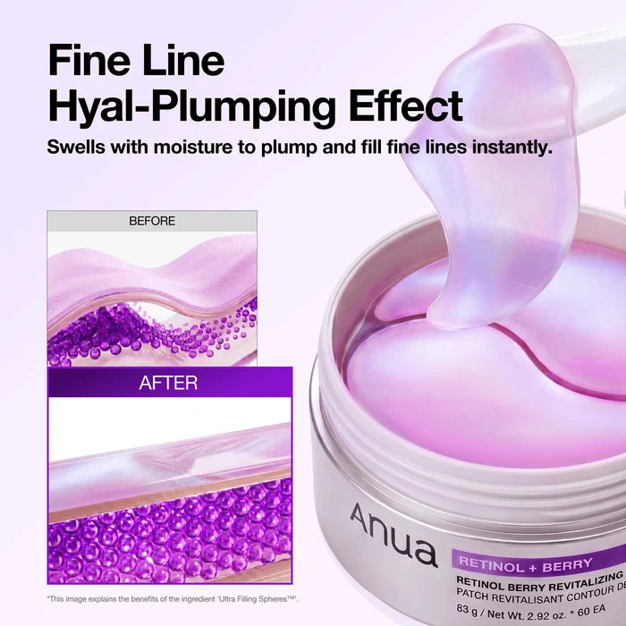 Anua - Retinol Berry Revitalizing Eye Patch