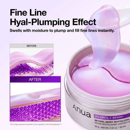 Anua - Retinol Berry Revitalizing Eye Patch